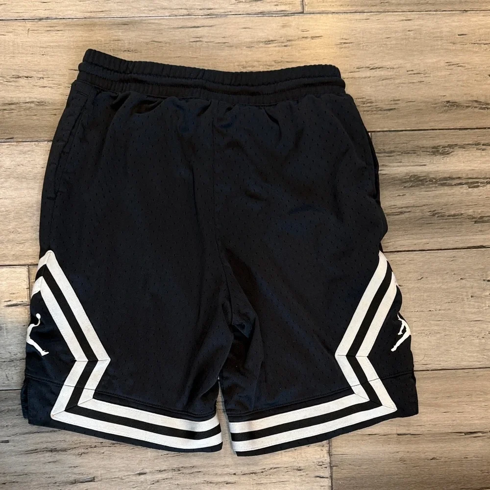 Jordan Black and White Athletic Shorts